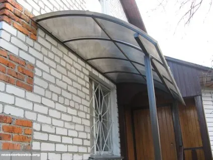 Робимо навіс над ганком з полікарбонату своїми руками варіанти рішень, креслення, фото і відео (полікарбонату) Робимо навіс над ганком з полікарбонату своїми руками варіанти рішень, креслення, фото і відео