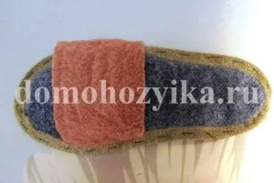 Домашні тапочки своїми руками
