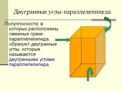 Двогранні кути паралелепіпеда - презентація 106574-4 (прямокутний) Двогранні кути паралелепіпеда - презентація 106574-4