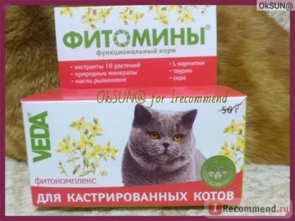 Фітоміни Веда для кастрованих котів - «фітоміни веда для кастрованих котів для профілактики (котів) Фітоміни Веда для кастрованих котів - «фітоміни веда для кастрованих котів для профілактики