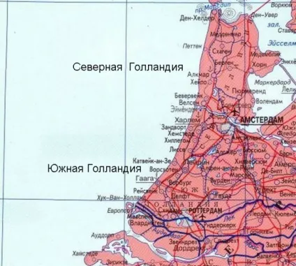 Голландія на мапі, Інфокарта - всі карти мережі (Голландія карті Нідерландів) Голландія на мапі, Інфокарта - всі карти мережі