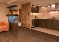 Вітальня, поєднана з кухнею (об'єднання кухні вітальні) Вітальня, поєднана з кухнею