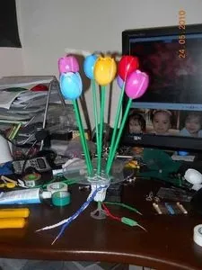 Горщик з світяться квітами - домашній майстер - домашні саморобки (саморобки) Горщик з світяться квітами - домашній майстер - домашні саморобки
