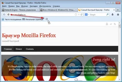 Панель закладок firefox