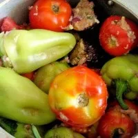 Толма з овочів - фаршировані баклажани, помідори, перець (баклажани) Толма з овочів - фаршировані баклажани, помідори, перець