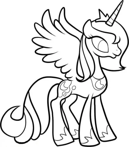 Як намалювати місяць з серіалу my little pony (місяць) Як намалювати місяць з серіалу my little pony