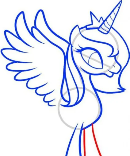 Як намалювати місяць з серіалу my little pony (місяць) Як намалювати місяць з серіалу my little pony