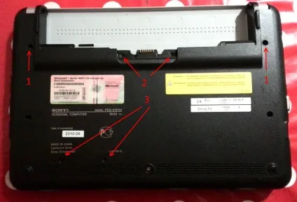 Як розібрати нетбук sony vaio моделі pcg-21311v vpcm12m1r