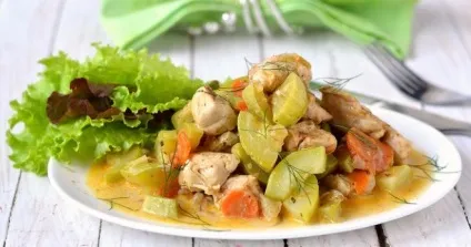 Тушковані кабачки - рецепти зі сметаною, морквою і цибулею, картоплею і помідорами (сметаною) Тушковані кабачки - рецепти зі сметаною, морквою і цибулею, картоплею і помідорами