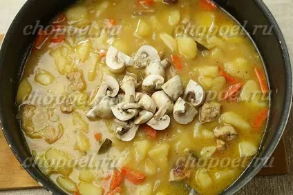 Тушкована картопля з м'ясом (свининою) рецепт з фото