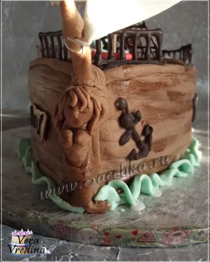 Торт - корабель - з фото крок за кроком (як приготувати торт & quot; корабель & quot;) Торт - корабель - з фото крок за кроком
