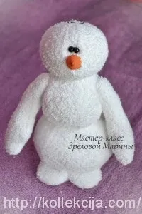 Як зшити іграшку сніговик