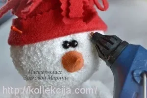 Як зшити іграшку сніговик