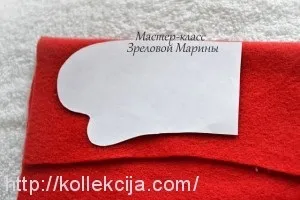 Як зшити іграшку сніговик