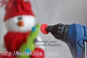 Як зшити іграшку сніговик