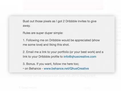 Як зі 100% гарантією отримати інвайт на dribbble (dribbble) Як зі 100% гарантією отримати інвайт на dribbble