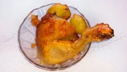 Як запекти курку в духовці з картоплею і з яблуками (духовці) Як запекти курку в духовці з картоплею і з яблуками