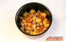Картопля з фрикадельками в мультиварці покроковий рецепт з фотографіями