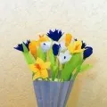Конструювання з паперу «села пташка на віконце»