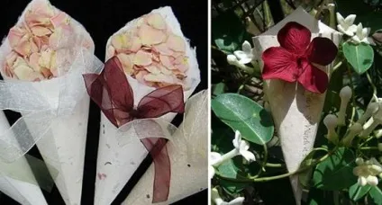 Кошики і конуси для пелюсток робимо самостійно - наречена-нн весільний портал нижнього (пелюсток) Кошики і конуси для пелюсток робимо самостійно - наречена-нн весільний портал нижнього