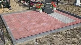 Укладання тротуарної плитки на кладовищі (укладання плитки на кладовищі) Укладання тротуарної плитки на кладовищі