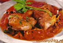 Курка в томатному соусі з грибами, смакота (томатному) Курка в томатному соусі з грибами, смакота