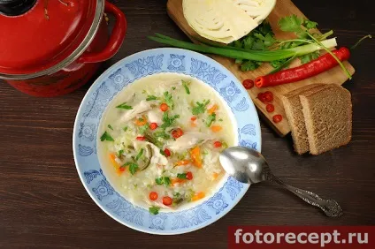 Курячий суп з капустою, прості рецепти (курячий) Курячий суп з капустою, прості рецепти