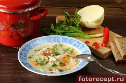 Курячий суп з капустою, прості рецепти (курячий) Курячий суп з капустою, прості рецепти