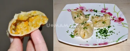 Манти з гарбузом і картоплею (пісні) (овочеві страви) Манти з гарбузом і картоплею (пісні)