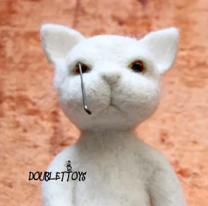 Майстер-клас валяємо милого котика - ярмарок майстрів - ручна робота, handmade (валяне іграшка) Майстер-клас валяємо милого котика - ярмарок майстрів - ручна робота, handmade