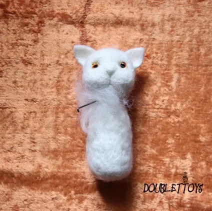 Майстер-клас валяємо милого котика - ярмарок майстрів - ручна робота, handmade (кисть) Майстер-клас валяємо милого котика - ярмарок майстрів - ручна робота, handmade