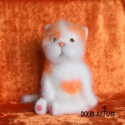 Майстер-клас валяємо милого котика - ярмарок майстрів - ручна робота, handmade (котика) Майстер-клас валяємо милого котика - ярмарок майстрів - ручна робота, handmade