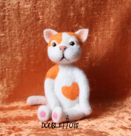 Майстер-клас валяємо милого котика - ярмарок майстрів - ручна робота, handmade (клей момент) Майстер-клас валяємо милого котика - ярмарок майстрів - ручна робота, handmade