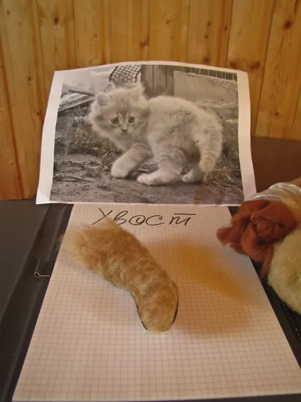 Майстер клас з валяння іграшки, кота (як зваляти кота) Майстер клас з валяння іграшки, кота
