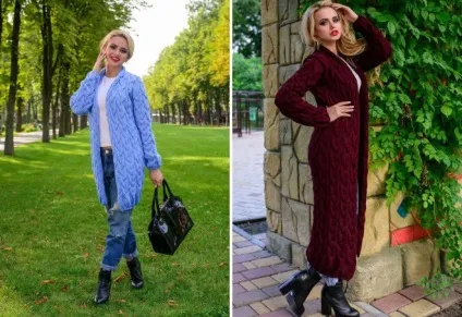 Модні жіночі в'язані кардигани - довгі моделі з капюшоном, без рукавів, ажурні і грубої в'язки (модні) Модні жіночі в'язані кардигани - довгі моделі з капюшоном, без рукавів, ажурні і грубої в'язки