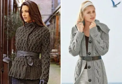 Модні жіночі в'язані кардигани - довгі моделі з капюшоном, без рукавів, ажурні і грубої в'язки (кардигани) Модні жіночі в'язані кардигани - довгі моделі з капюшоном, без рукавів, ажурні і грубої в'язки