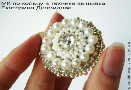 Мк по створенню кільця в техніці вишивка (техніці) Мк по створенню кільця в техніці вишивка