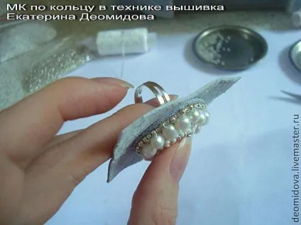 Мк по створенню кільця в техніці вишивка (створення) Мк по створенню кільця в техніці вишивка