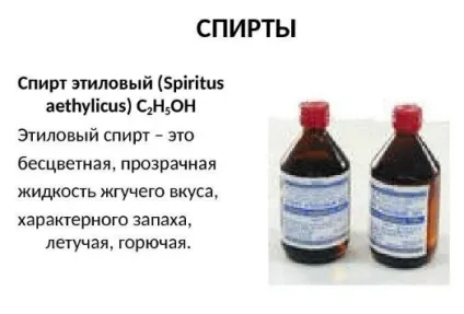 Чи можна пити етиловий спирт (спирт) Чи можна пити етиловий спирт