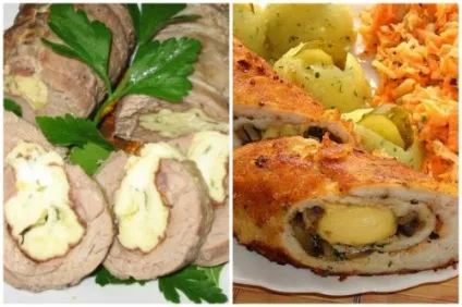 М'ясний рулет з начінкой- кращі рецепти приготування