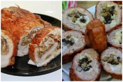 М'ясний рулет з начінкой- кращі рецепти приготування