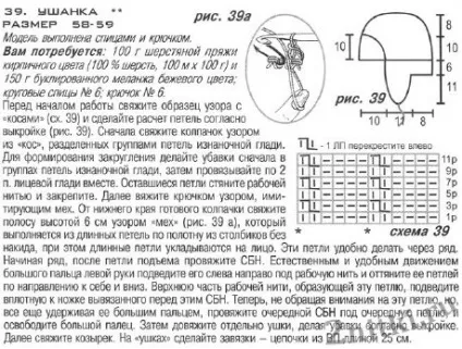 Чоловіча шапка спицями схема шапки вушанки з фото і описом роботи (шапка чоловіча спицями схема) Чоловіча шапка спицями схема шапки вушанки з фото і описом роботи
