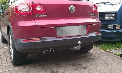 Встановлюємо фаркоп на vw tiguan