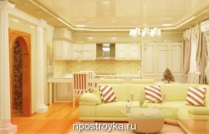 Натяжні стелі металік, золото (металік натяжні стелі) Натяжні стелі металік, золото
