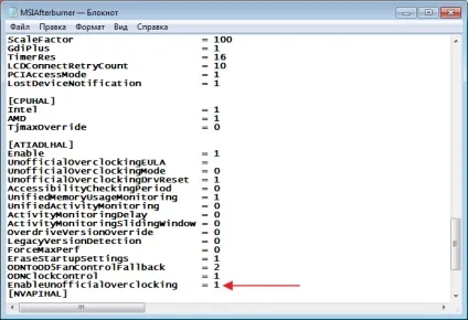 Чи не рухається повзунок в msi afterburner (afterburner) Чи не рухається повзунок в msi afterburner