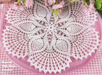Нарядні мереживні серветки, зв'язані гачком схеми (РССНП навколо слід) Нарядні мереживні серветки, зв'язані гачком схеми