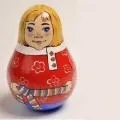 Неваляшка дерев'яна іграшка - історія українських народних художніх промислів