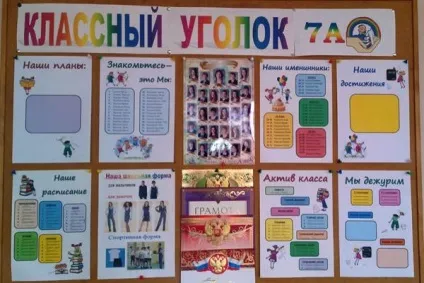 Оформлення класного куточка (5 клас), шаблони для класного куточка (клас) Оформлення класного куточка (5 клас), шаблони для класного куточка