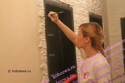 Оздоблення передпокої декоративним каменем, арт-студія натальи Кобзєва (штучний камінь) Оздоблення передпокої декоративним каменем, арт-студія натальи Кобзєва