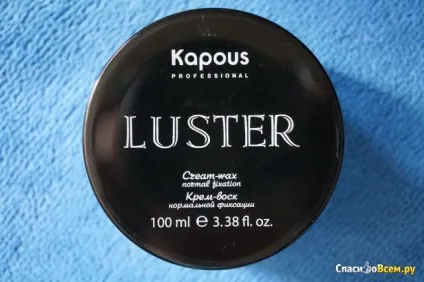 Відгук про крем-віск для волосся нормальної фіксації kapous luster відмінний віск з дуже приємним (нормальної) Відгук про крем-віск для волосся нормальної фіксації kapous luster відмінний віск з дуже приємним
